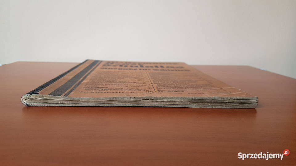 Stary niemiecki atlas z 1938 roku Dąbrowa Górnicza