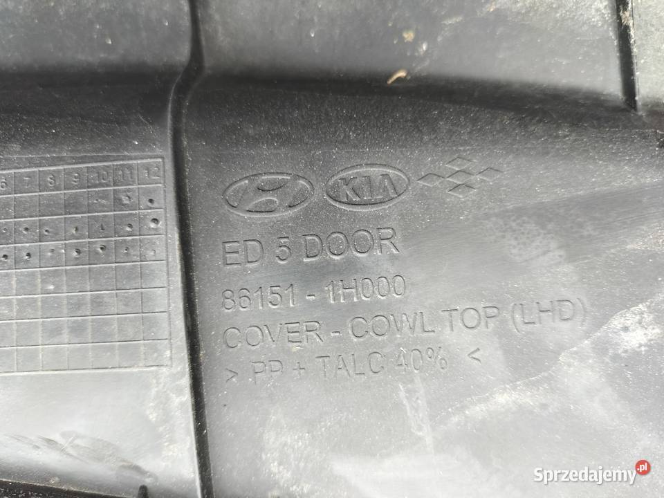 KIA CEED PODSZYBIE 861511H000 osobowe Podszybia Kamień-Kolonia sprzedam