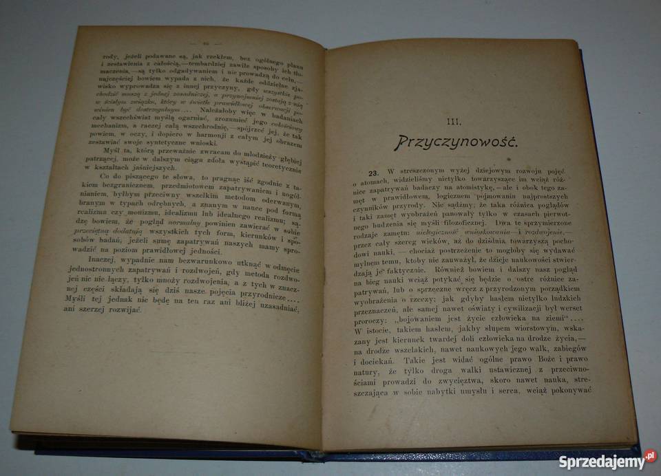 Pogląd na ustrój przyrody unikat 1900 r Warszawa