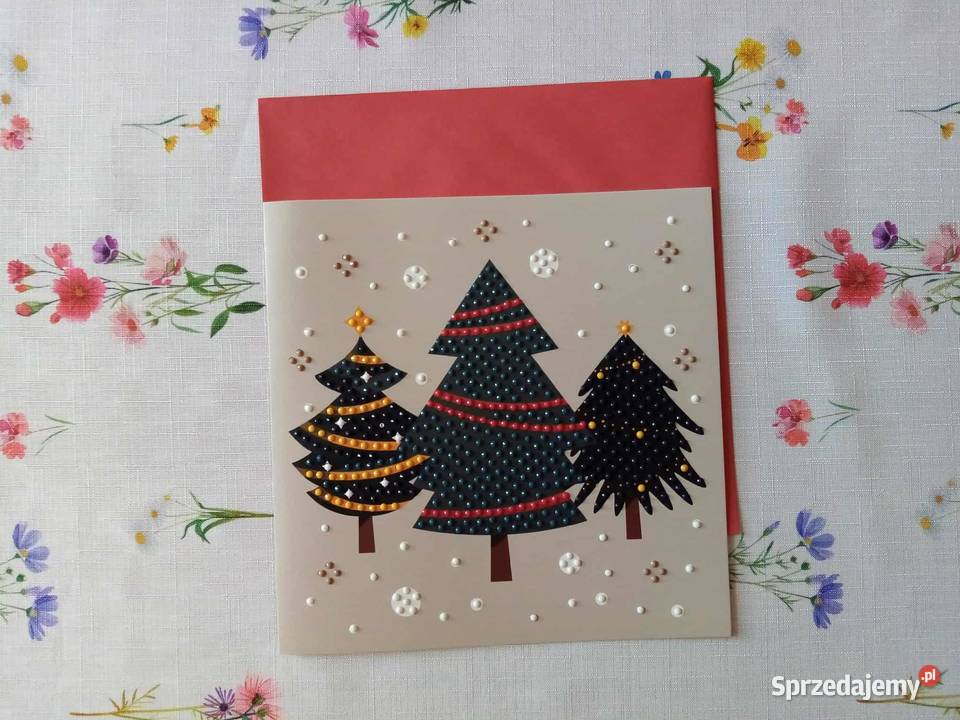 Kartki Bożonarodzeniowe haft diamentowy wielokolorowy Jarocin sprzedam