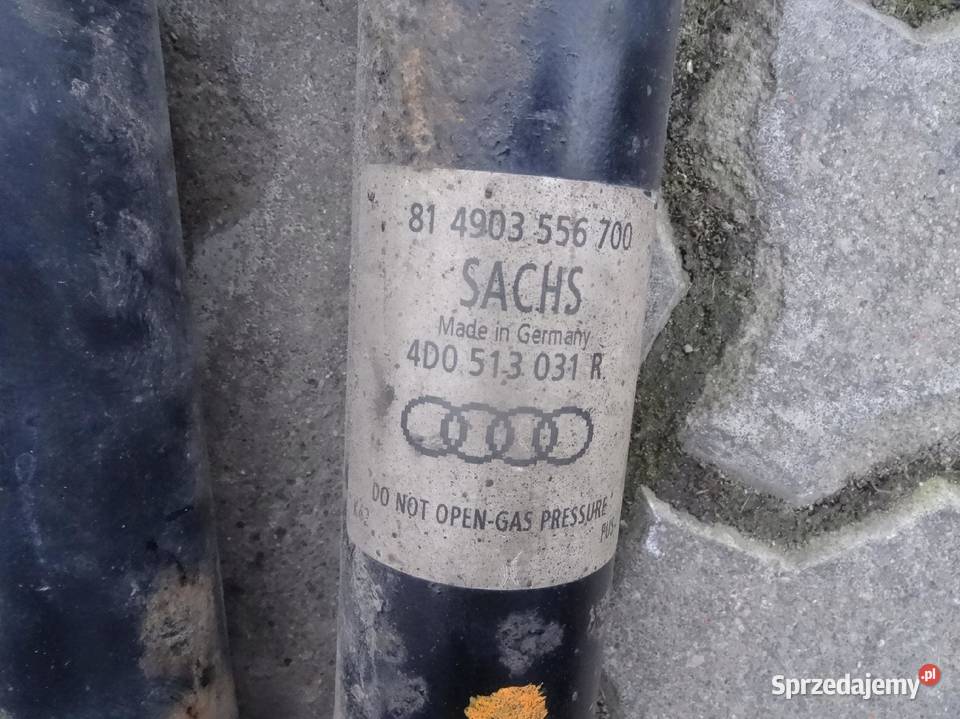 4D0513031R AUDI A8 D2 AMORTYZATORY TYLNE TYL osobowe wielkopolskie Przemęt