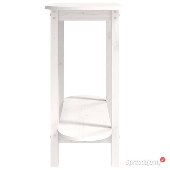 Stolik konsolowy biały 110x40x80 lite drewno Warszawa
