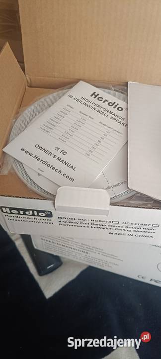 Głośniki podtynkowe sufitowe Herdio 8 Drezdenko