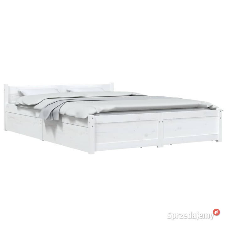 Rama łóżka z szufladami biała 160x200 WM3103570 Warszawa