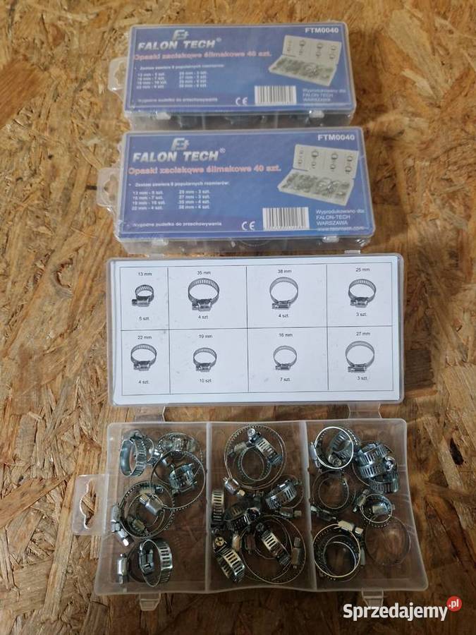 OPASKI ZACISKOWE ŚLIMAKOWE ZESTAW 40 1338 mm Głogowa