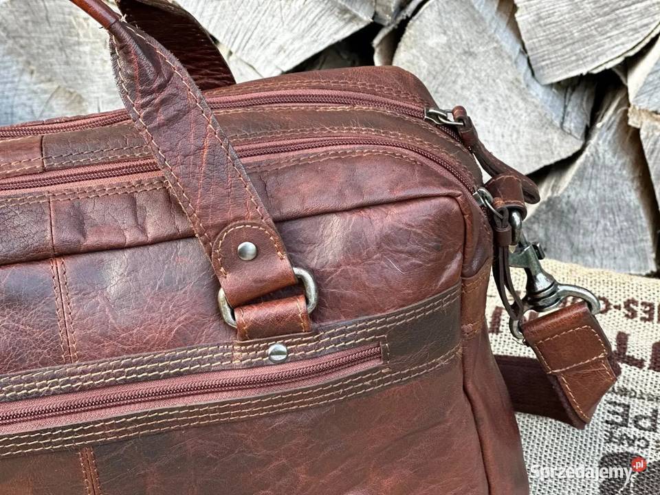 Torba Spike Sparrow stan idealny 100 skóra brązowy/beżowy Warszawa