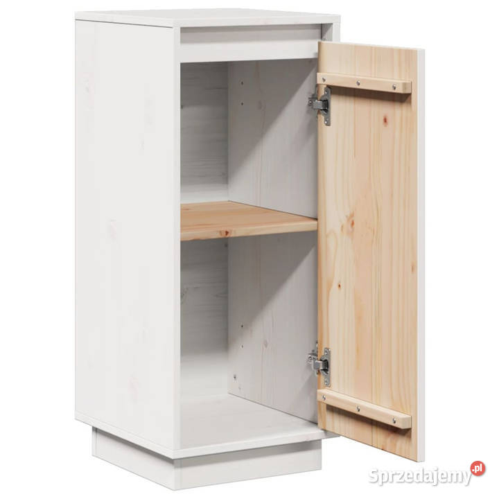 Szafki boczne 2 białe 315x34x75 drewno sosnowe mazowieckie Warszawa