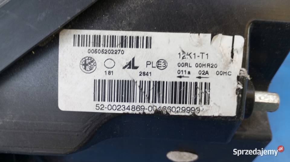 LAMPA REFLEKTOR PRAWY PRZÓD EU 00505202270 ALFA Nowy Tomyśl