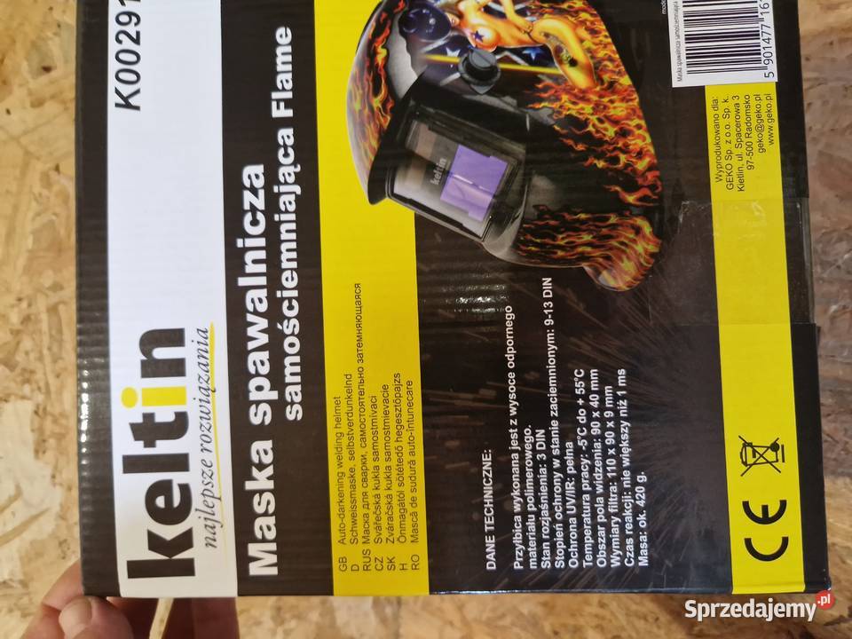 PRZYŁBICA MASKA SPAWALNICZA SAMOŚCIEMNIAJĄCA wielkopolskie Głogowa