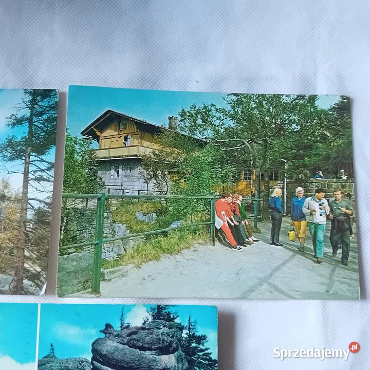 Zestaw 3 pocztówek Góry Stołowe KAW 197582 r wielkopolskie