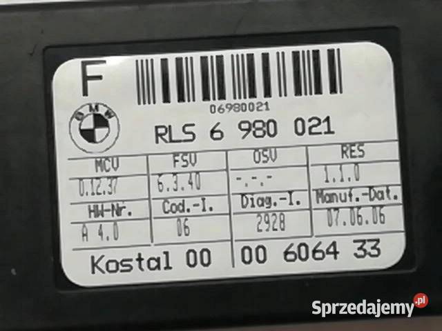 CZUJNIK SENSOR DESZCZU 6980021 Bmw Seria 1 I E87