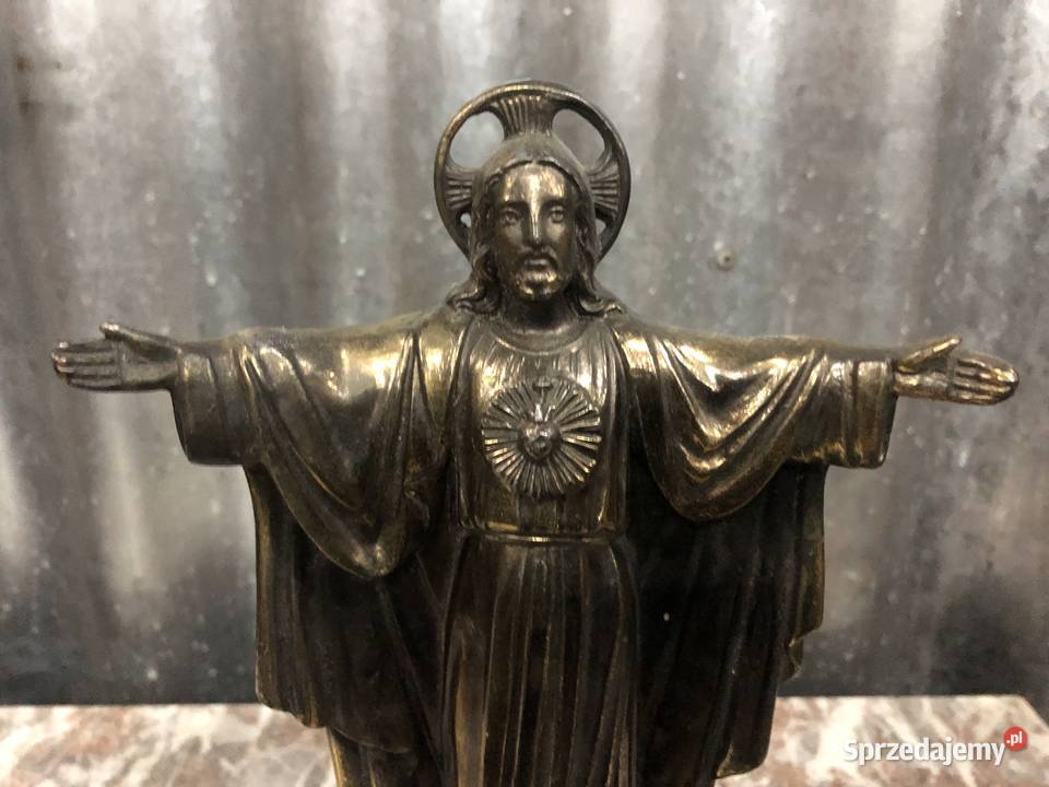 Jezus figurka na kamieniu łódzkie Łowicz