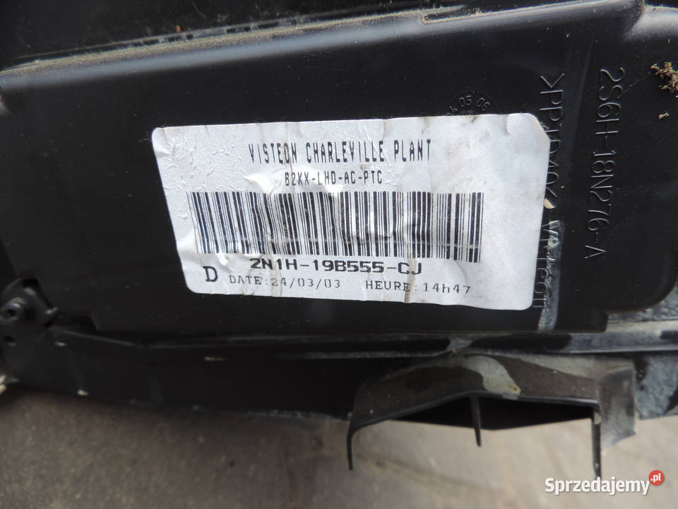 FORD FIESTA MK5 NAGRZEWNICA DMUCHAWA KOMPLETNA osobowe małopolskie Nowy Sącz