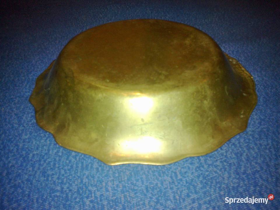 Mosiężna miska owocarka Pobiedziska