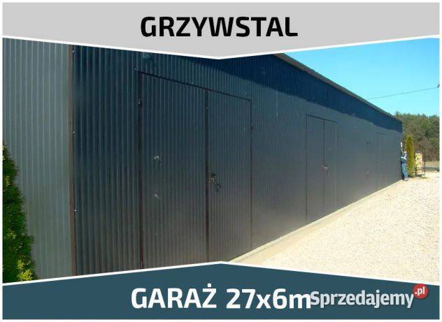 Garaż Blaszany Jednospadowy BRAMY Wiata Blaszana Strzyżów