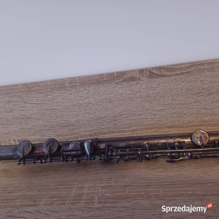 Stary zabytkowy flet z mosiadzu Lata 60 te Wrocław