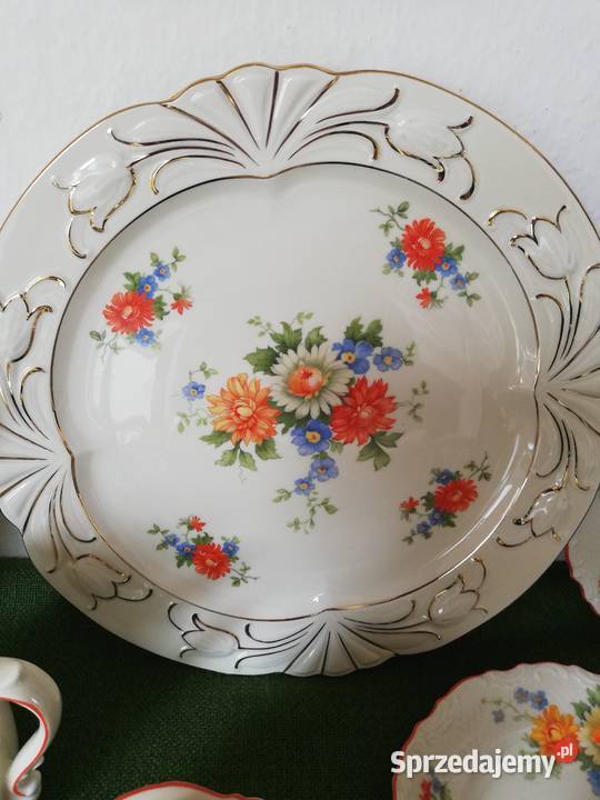 Porcelana Schumann kwiaty antyk Gorlice