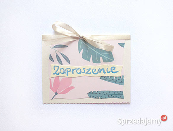 pastelowe zaproszenia zaproszenie w stylu boho Szczecin sprzedam