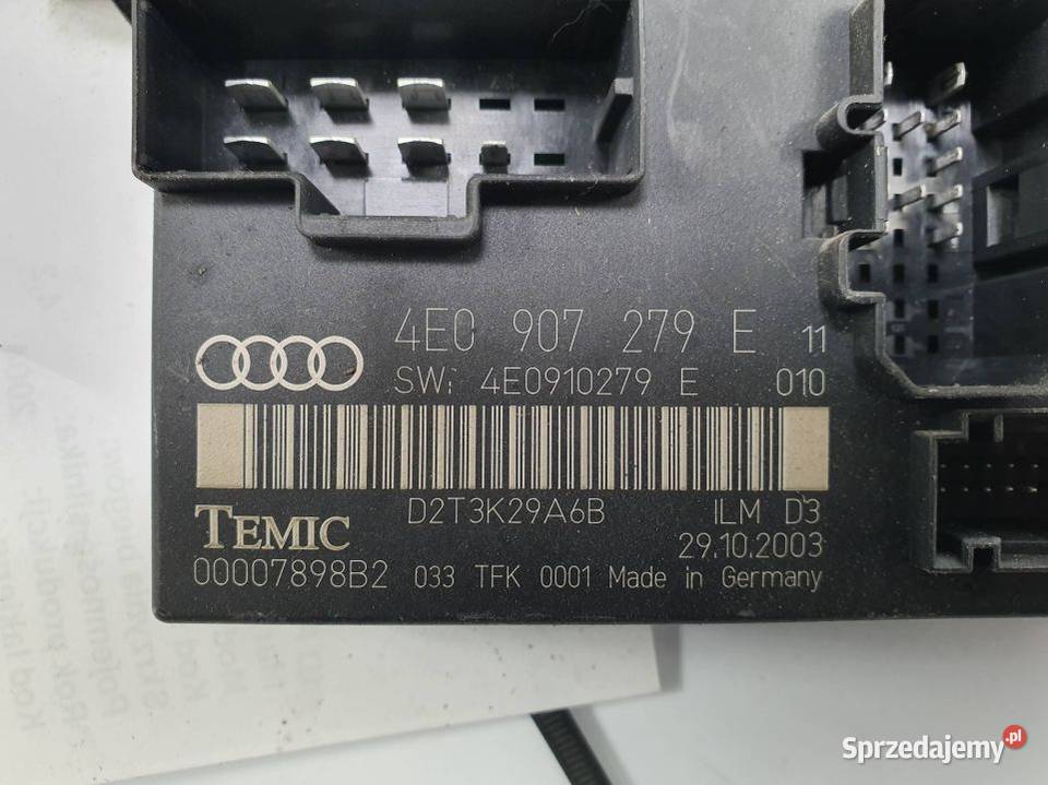 MODUŁ AUDI A8 D3 4E0907279E Lipno