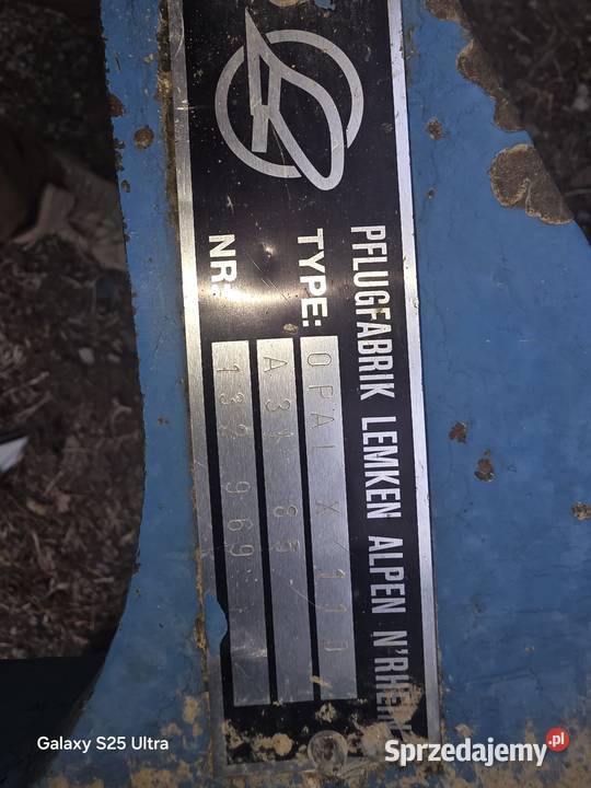 Pług Lemken Opal X 110 4 skiby Majdan Moniacki