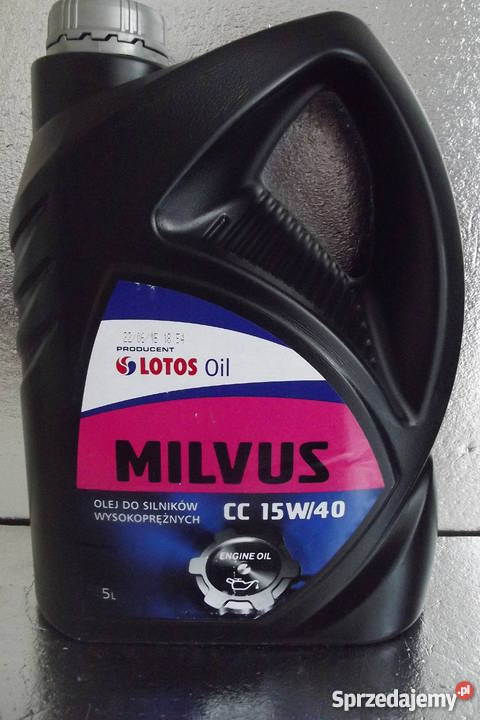 Olej silnikowy Milvus CC SAE 15W40 5l Lotos Parczew