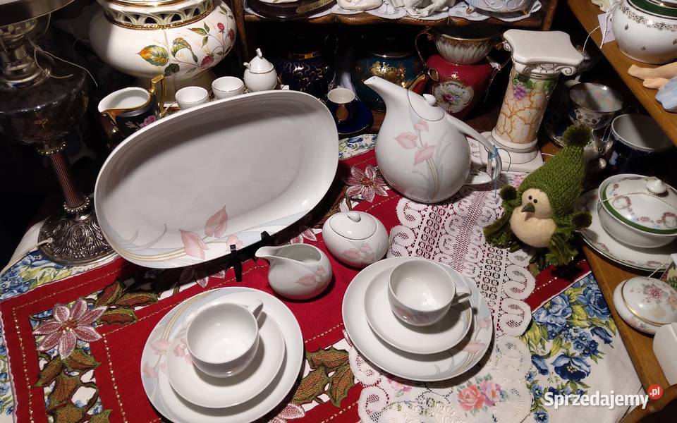 Serwis do kawy dwojga na tacy Scherzer Bavaria Poznań