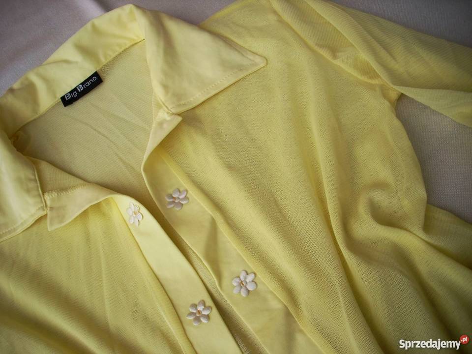 Cytrynowa Narzutka siateczkowa Elegancka 38 M