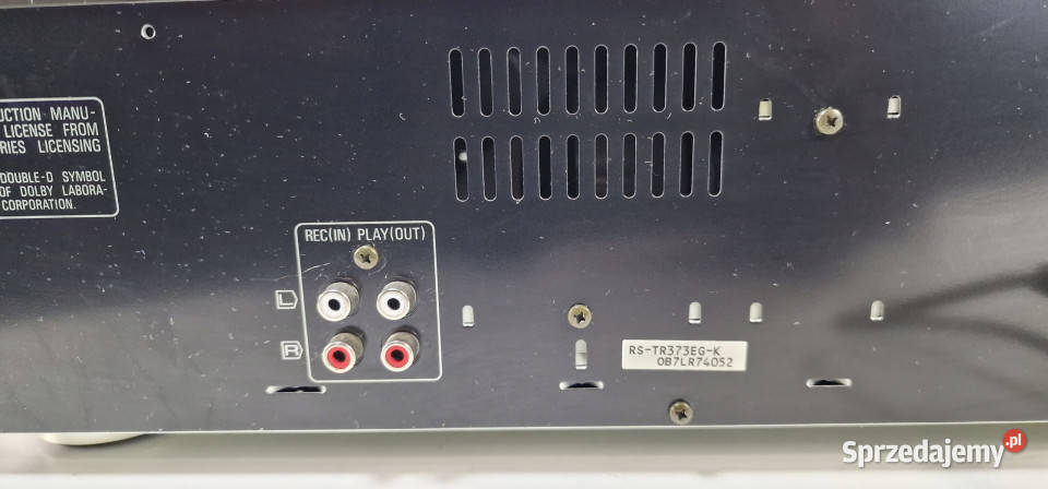 Magnetofon Cassette Deck Technics RSTR373 RS TR Magnetofony Międzychód
