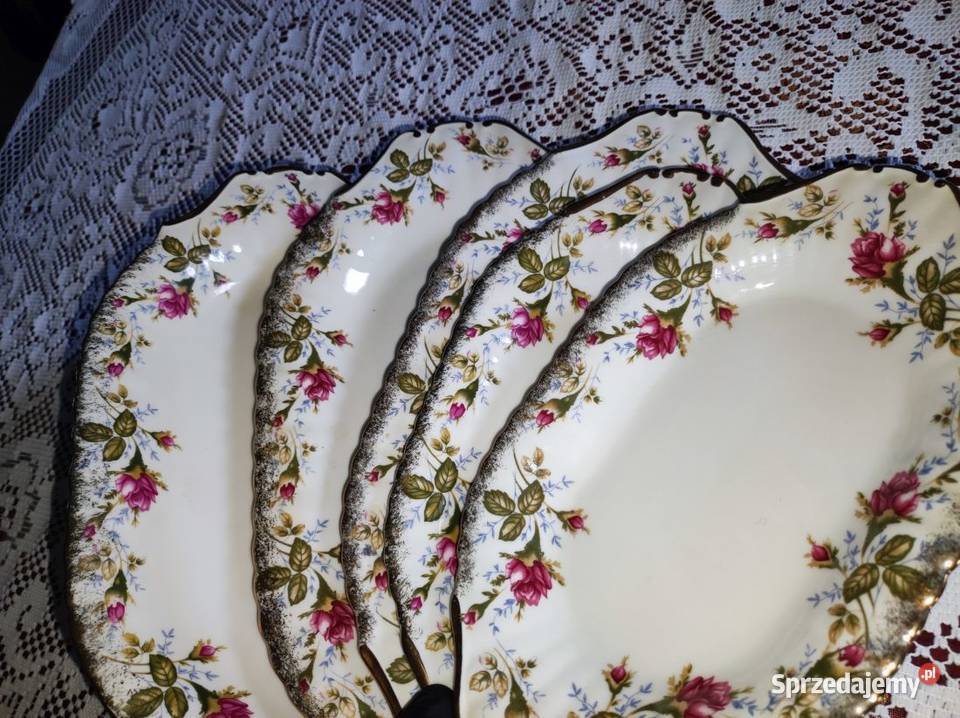 półmisek salaterka talerz Chodzież Iwona złota Kielce