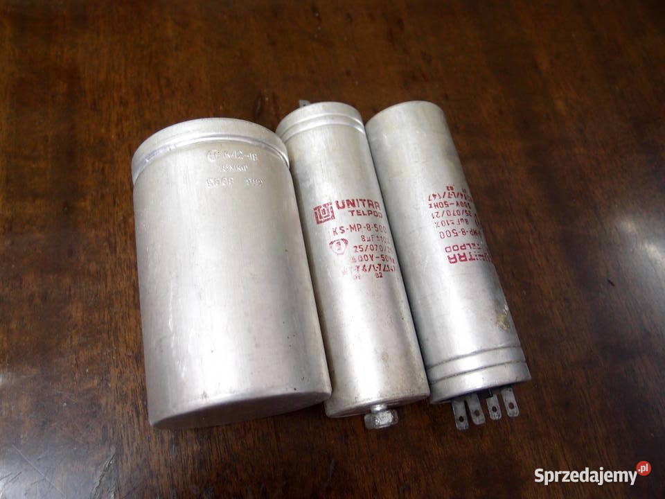 Kondensator Unitra Telpod KS 8microF prod PRL Części i akcesoria Łódź