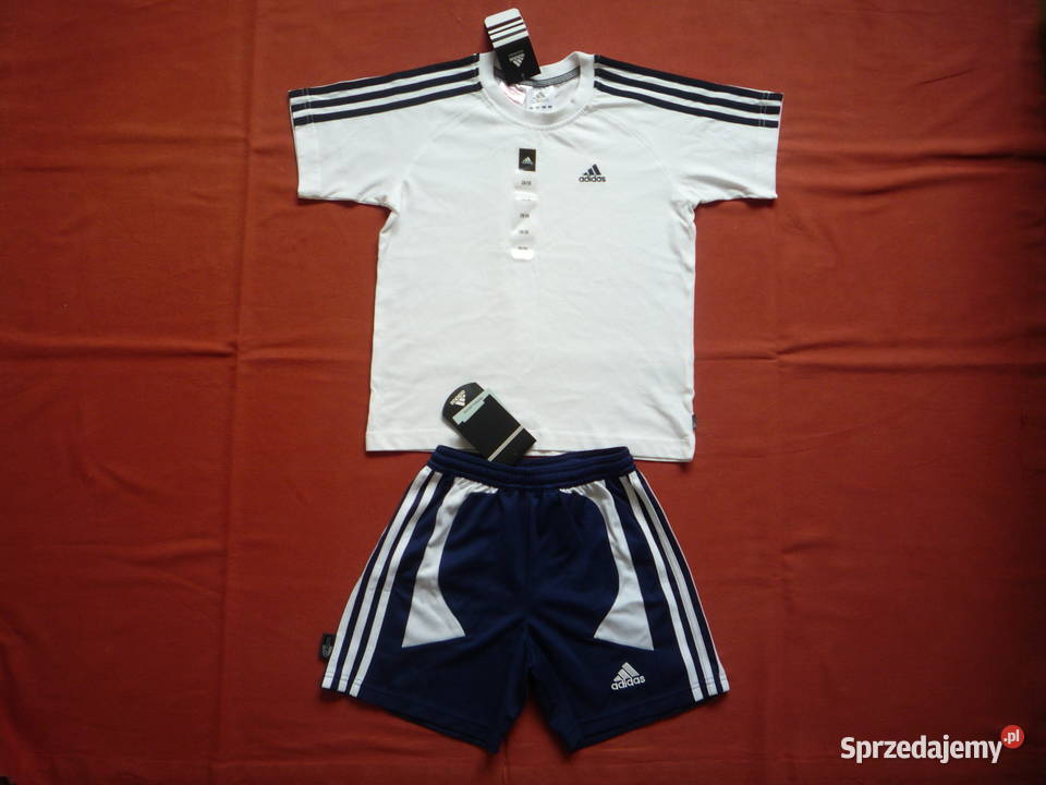 Nowy Adidas 140 Komplet Koszulka Spodenki Szorty Komplety i zestawy