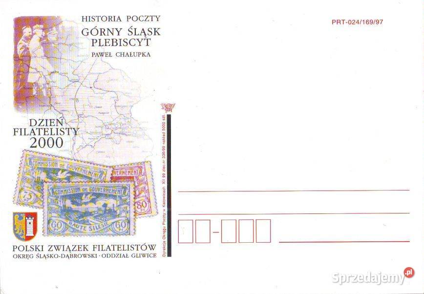 Kart Poczt Górny Śląsk Plebiscyt 2000 Pocztówki i karty telefoniczne