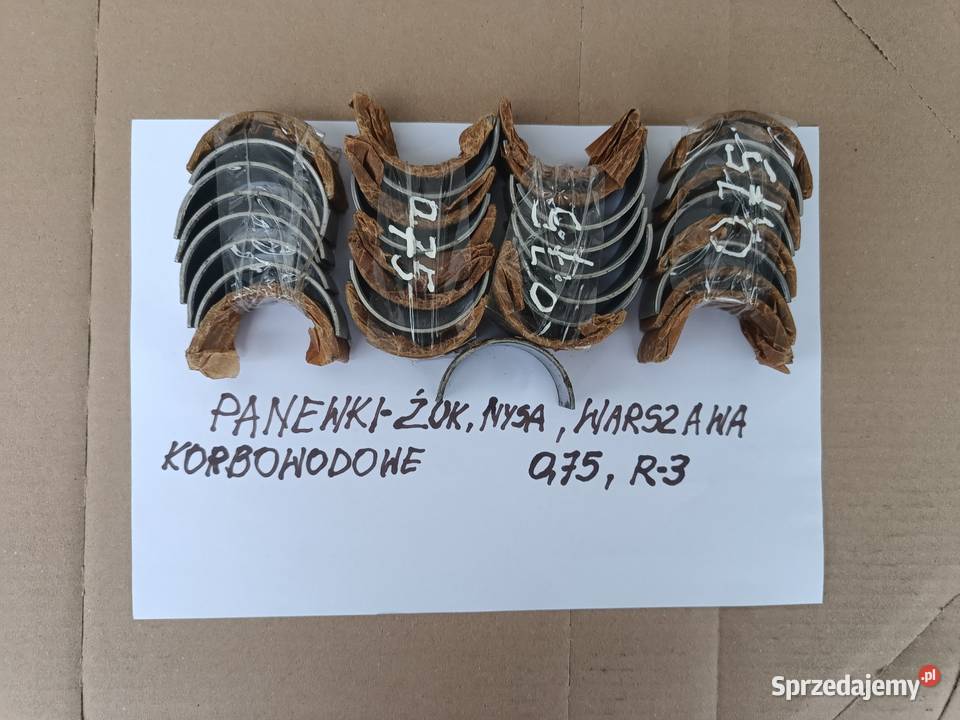 Panewki korbowodowe Żuk Nysa Warszawa dostawcze Głowno