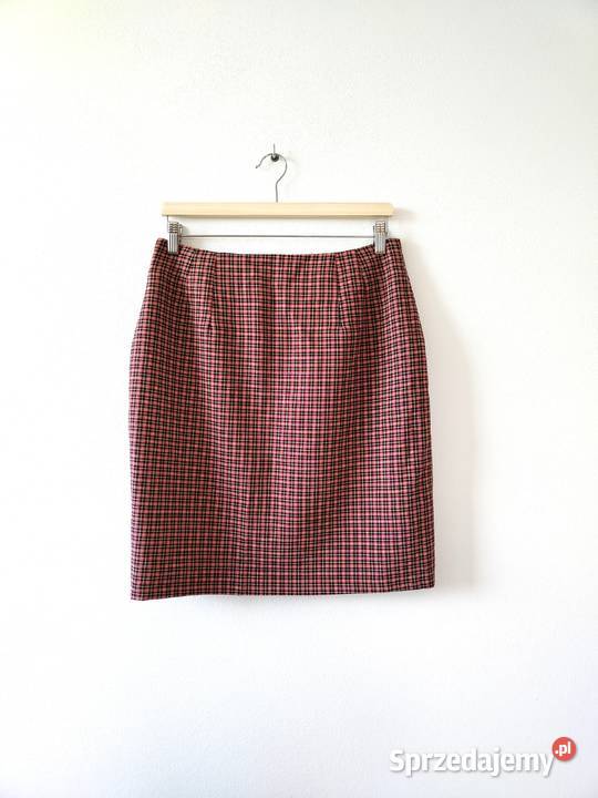 Elegancka spódnica w kratę Krata Dorothy Perkins czerwony podkarpackie Jasło sprzedam
