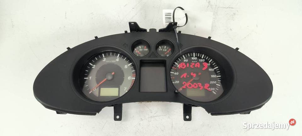 LICZNIK ZEGAR SEAT IBIZA III 6L0920801 Lipno