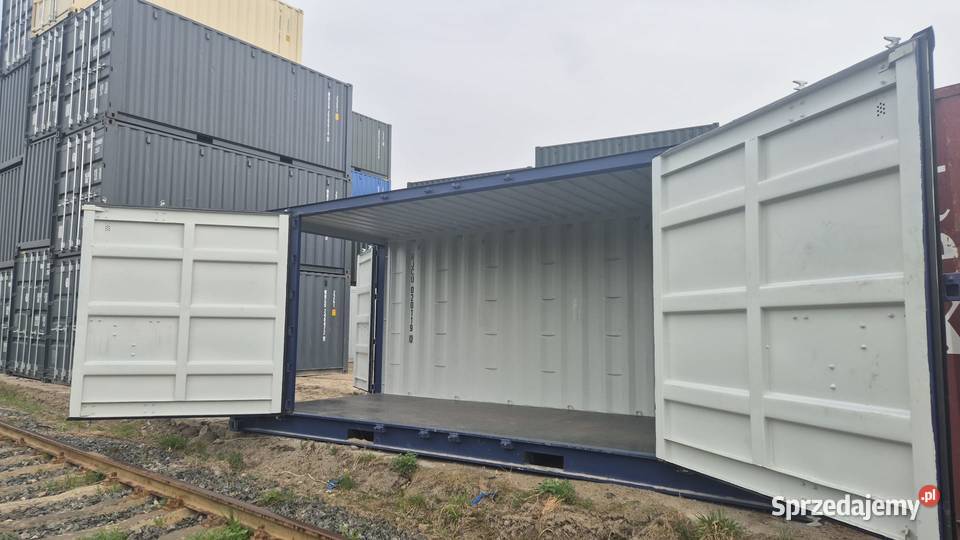 Kontener 20DV OPEN SIDE magazynowy boczne drzwi Gdańsk