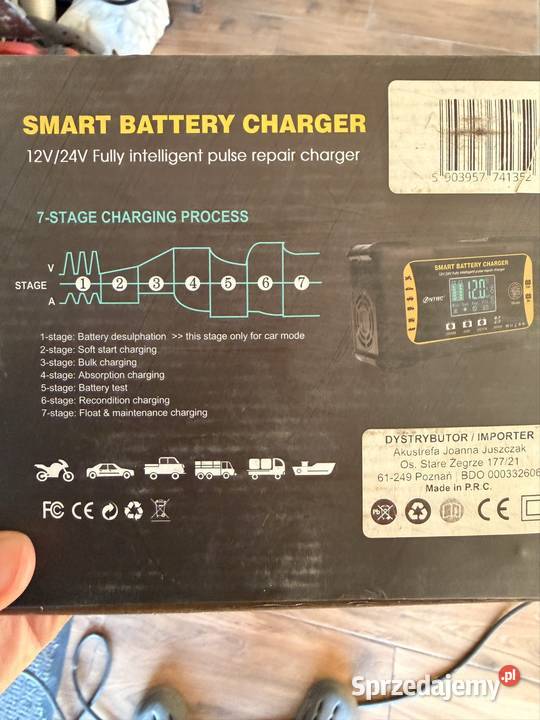 Prostownik elektroniczny HTRC Prostowniki i kable rozruchowe Prostowniki i kable rozruchowe Oleśniki