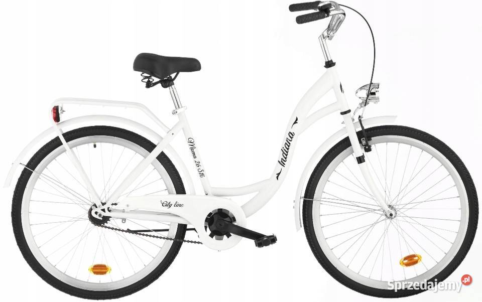 Rower miejski INDIANA Moena S1B 26 damski Biały Września