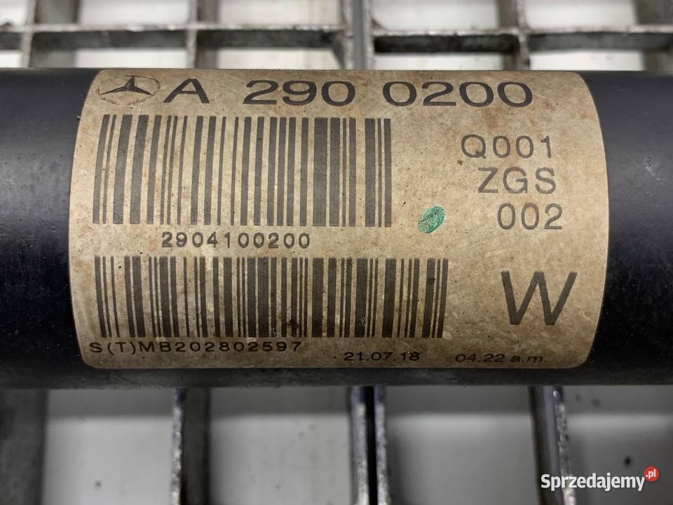 WAŁ NAPĘDOWY PRZÓD MERCEDES CLS SportowyCoupe 30