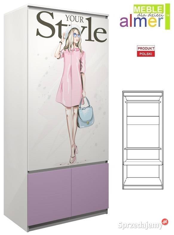 szafa młodzieżowa FASHION C16 90x55 w200 Meble mazowieckie Warszawa