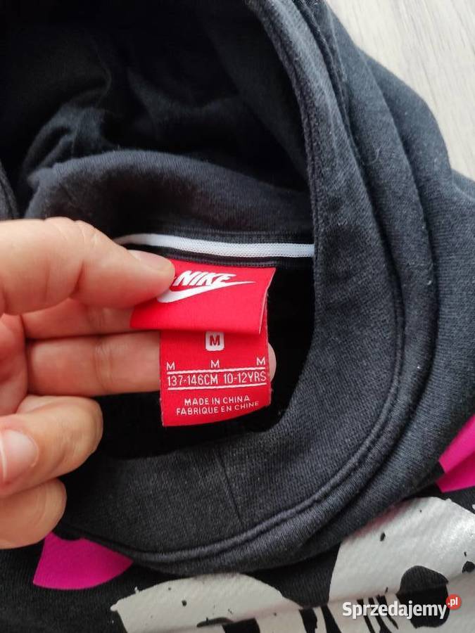 bluza Nike z kapturem czarna just do it rozmiar mazowieckie Mława