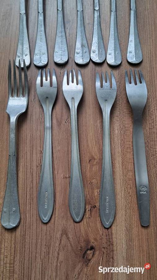 Stare Sztućce Widelce WP i SP Elektron PRL Świecie