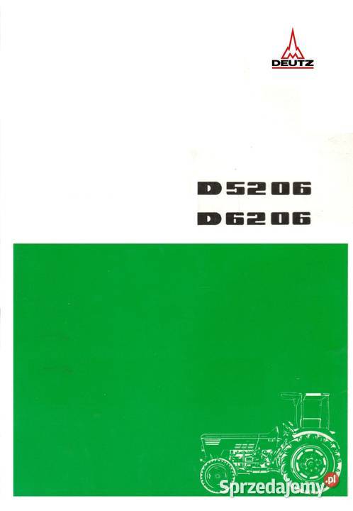 Instrukcja obsługi Deutz D5206 5206 D6206 6206 Szamotuły