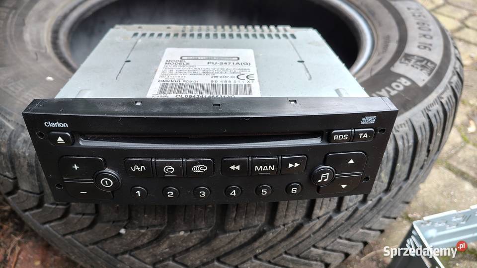 Peugeot 307 206 citroen C2 c3 radio CD Clarion Łuków sprzedam