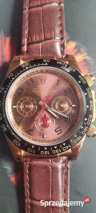Zegarek Rolex Daytona w złotym kolorze Męskie