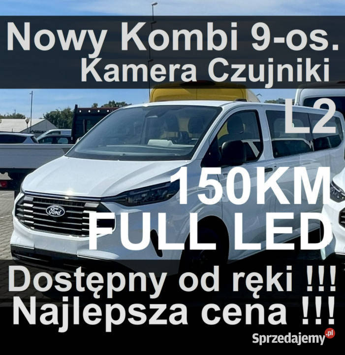 Ford Transit Custom L2 Trend 150 Kamera Full Led nieuszkodzony Szczecinek