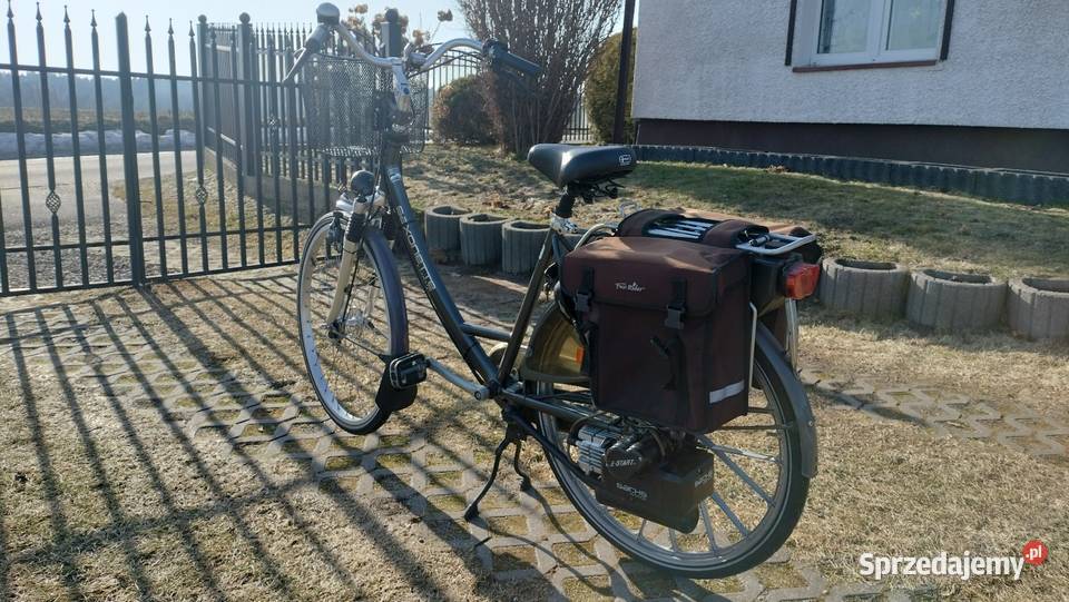 Holenderski rower spalinowy z silnikiem Sachs