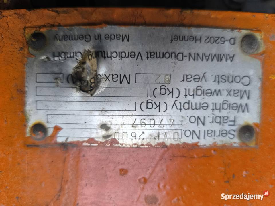 ammann dvp2600 Kalisz