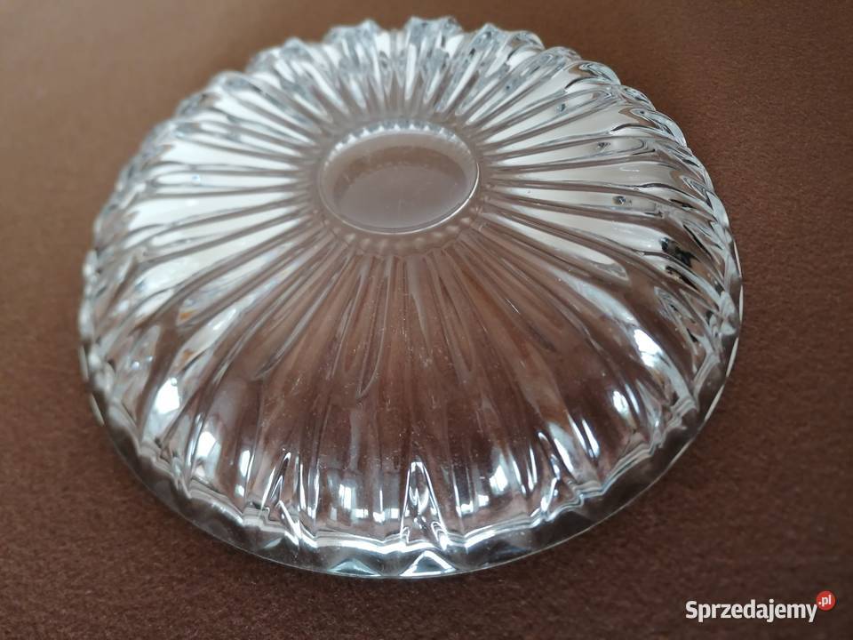 Talerz półmisek szklany Huta Zawiercie średnica Łódź