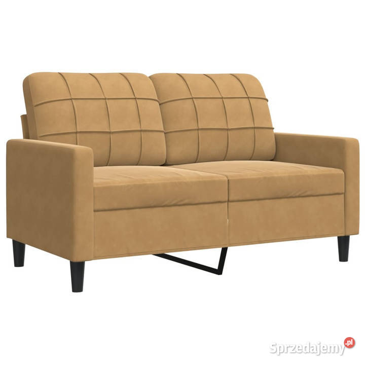 Sofa 2osobowa brązowy 120 tapicerowana aksamitem mazowieckie